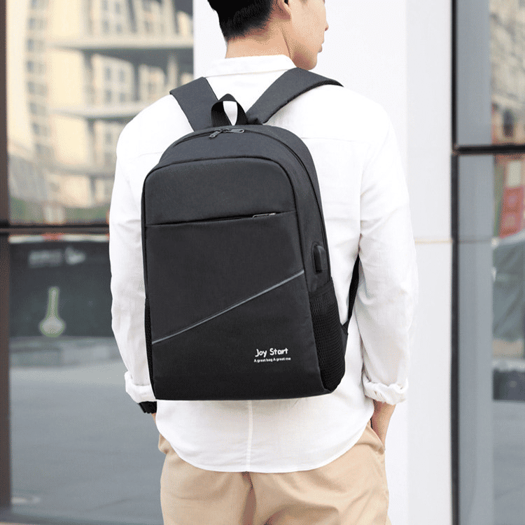 Durable 3-Piece Men's Anti-Theft USB Laptop Backpack Set: School, Travel, Leisure