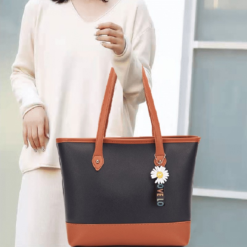 4-Piece Women's Handbag Set: Retro Elegant Large Capacity Shoulder Tote Bags