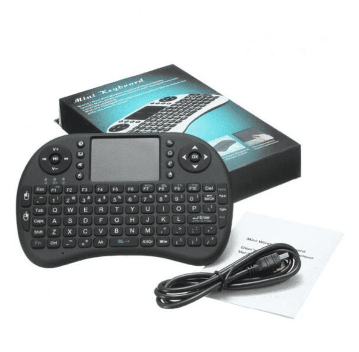 JC i8 USB Wireless Mini Keyboard with Touchpad, Bluetooth Air Mouse Remote