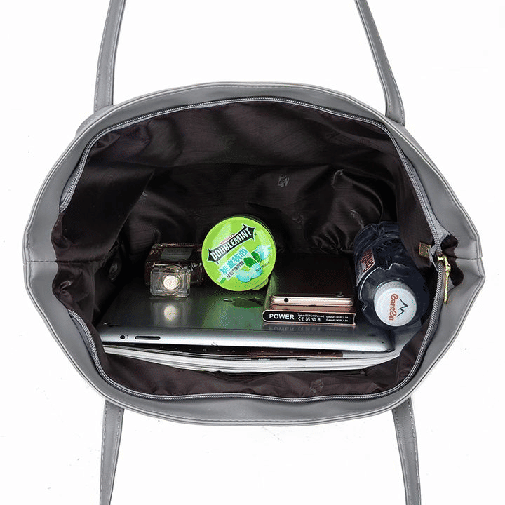 CALLA Premium PU Leather Large Capacity Tote Shoulder Bag for Women