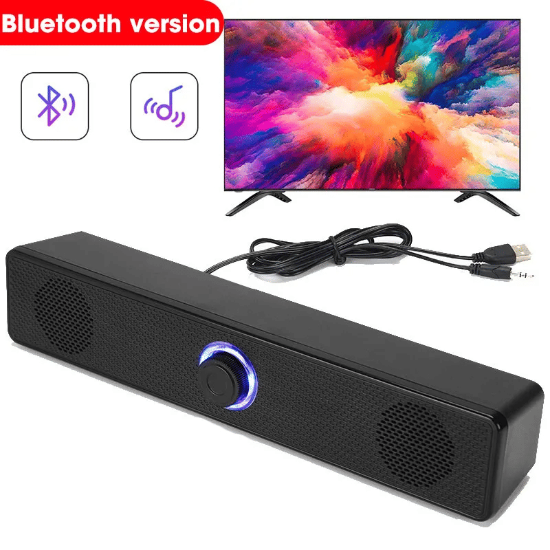 Powerful 4D Surround Bluetooth Soundbar for TV, Computer, Home Theater Stereo