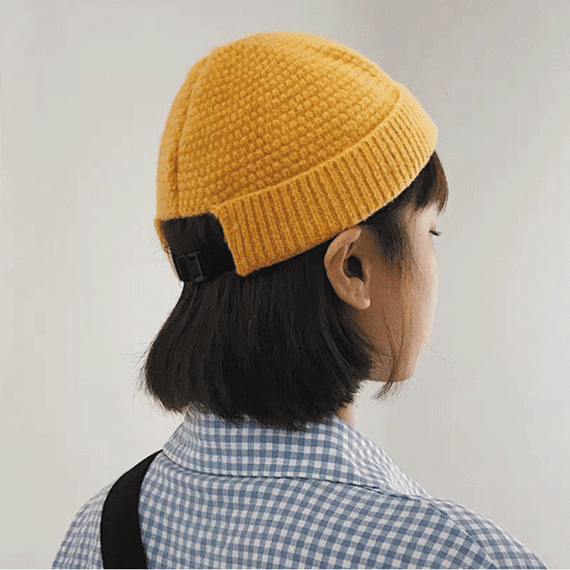 Soft Wool Knitted Winter Beanie Hat - Warm, Elastic, Unisex Skullcap