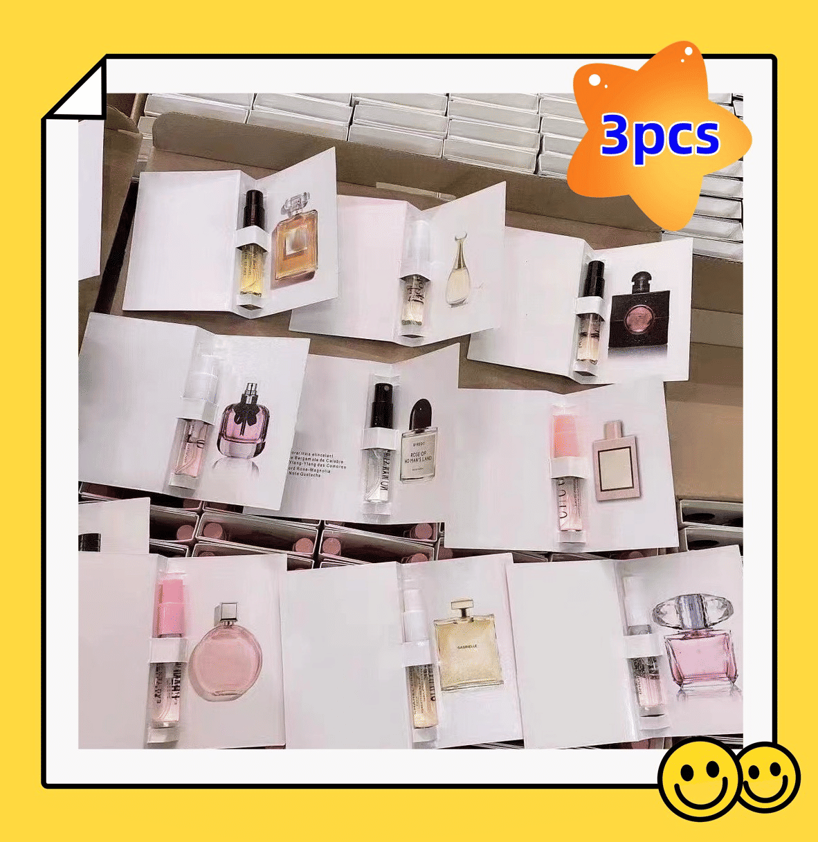 Generic Ladies Card Perfume 2ml Test Tube Sample Set 3pcs