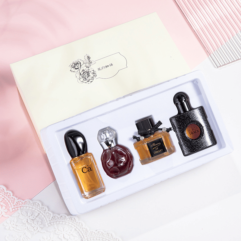 Flower Story Women's 4-Piece Perfume Gift Set Floral Fragrance