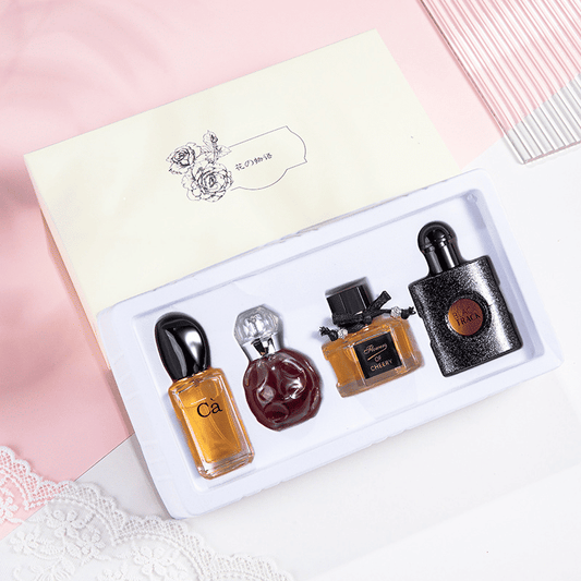 Flower Story Women's 4-Piece Perfume Gift Set Floral Fragrance