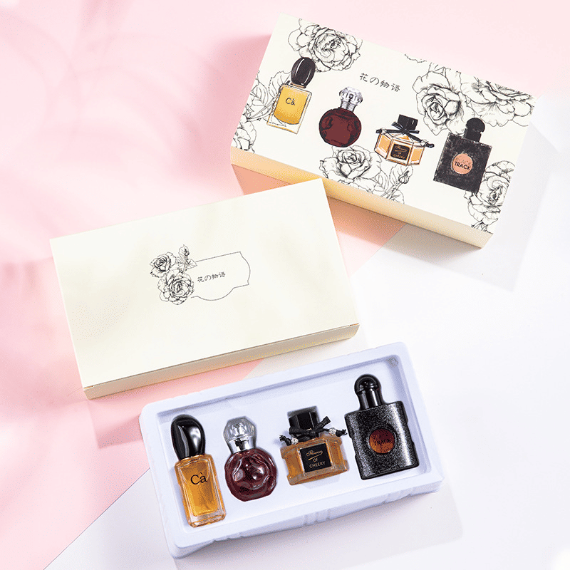 Flower Story Women's 4-Piece Perfume Gift Set Floral Fragrance