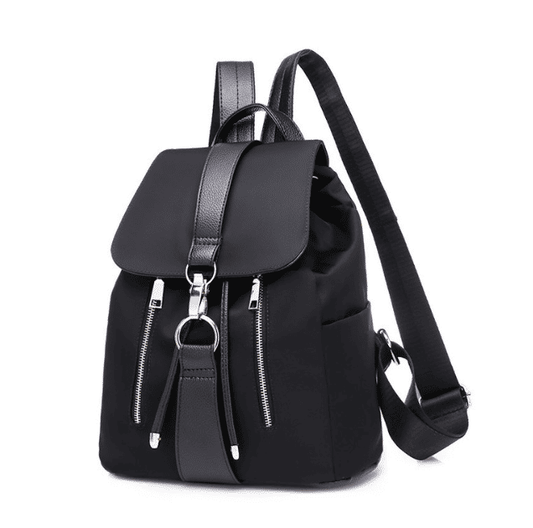 Fashion Women's PU Leather Backpack Handbag - Flat Bottom School & Travel Bag