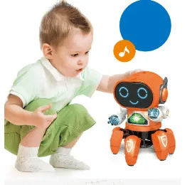 Electric Six-Claw Dancing Fish Robot Toy with Lights