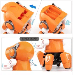 Electric Six-Claw Dancing Fish Robot Toy with Lights