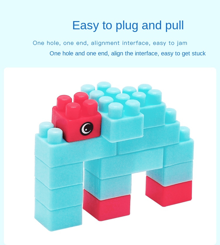 108-Piece Kids DIY Puzzle Building Blocks Educational Toy Set