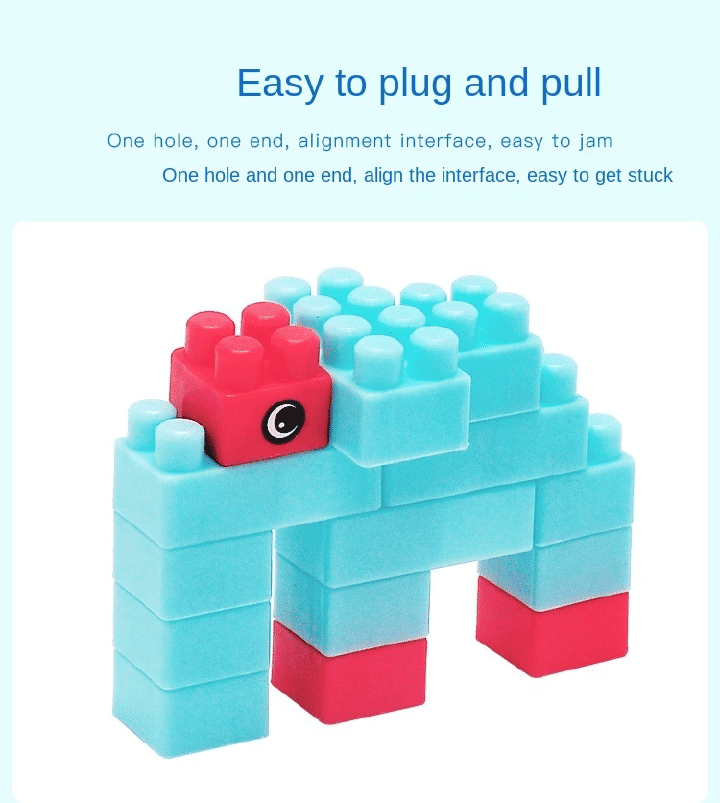108-Piece Kids DIY Puzzle Building Blocks Educational Toy Set