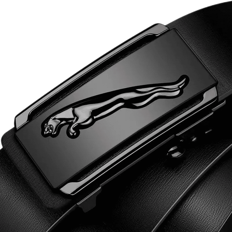 Premium Genuine Cowskin Leather Men's Belt Automatic Alloy Buckle Business Style