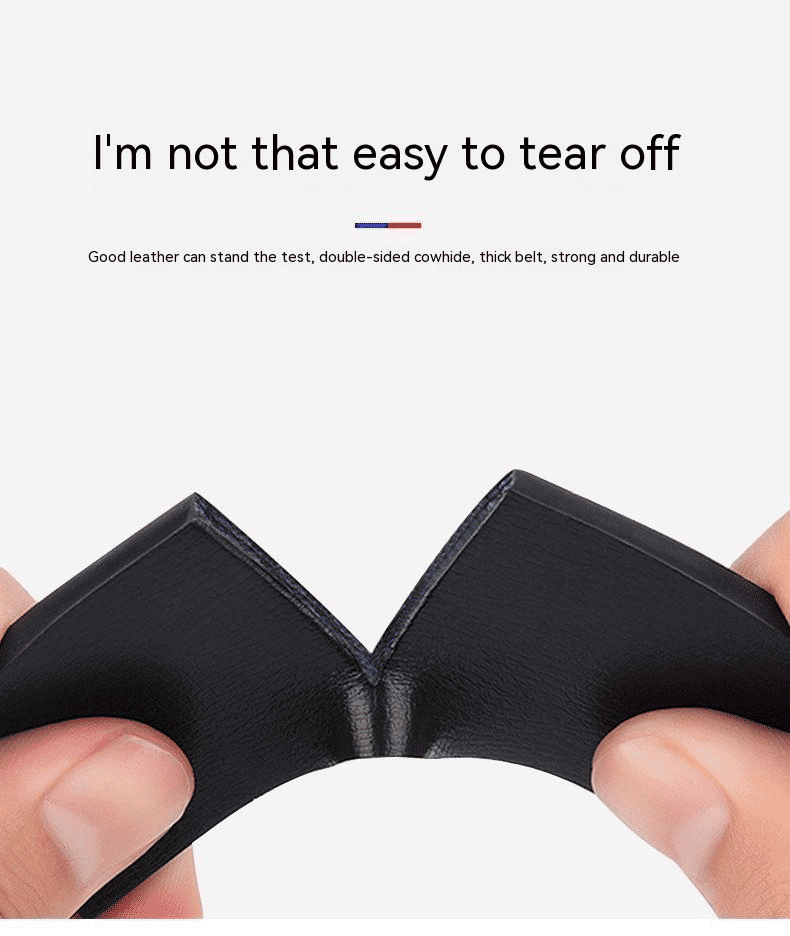 Premium Genuine Cowskin Leather Men's Belt Automatic Alloy Buckle Business Style