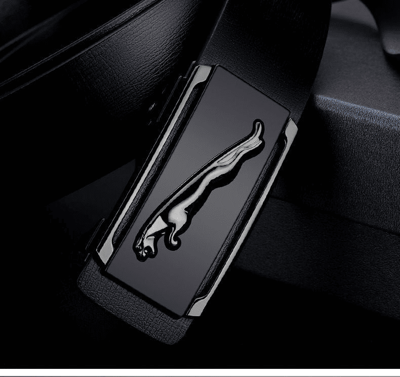 Premium Genuine Cowskin Leather Men's Belt Automatic Alloy Buckle Business Style