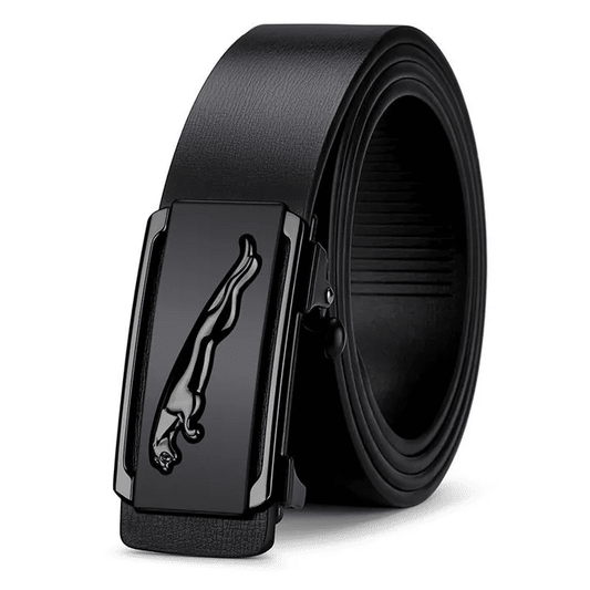 Premium Genuine Cowskin Leather Men's Belt Automatic Alloy Buckle Business Style