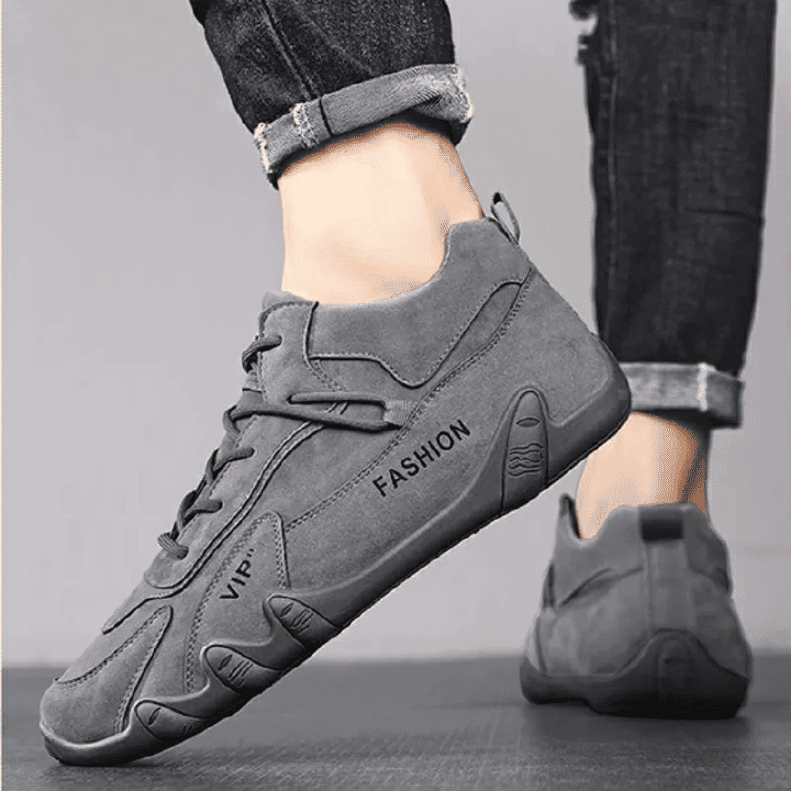 ZZQLM Men's High-Top Winter Warm Canvas Sneakers with Rubber Outsole