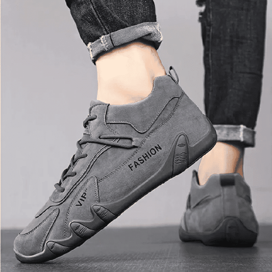 ZZQLM Men's High-Top Winter Warm Canvas Sneakers with Rubber Outsole