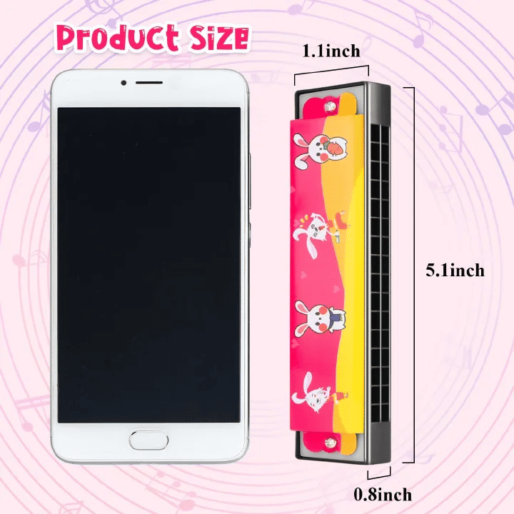 Cartoon Harmonica for Kids 16-Hole Musical Instrument Toy