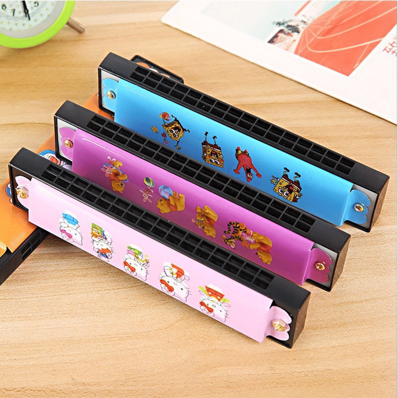 Cartoon Harmonica for Kids 16-Hole Musical Instrument Toy