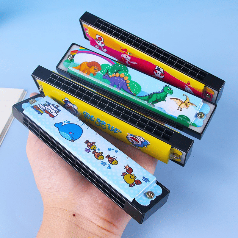 Cartoon Harmonica for Kids 16-Hole Musical Instrument Toy