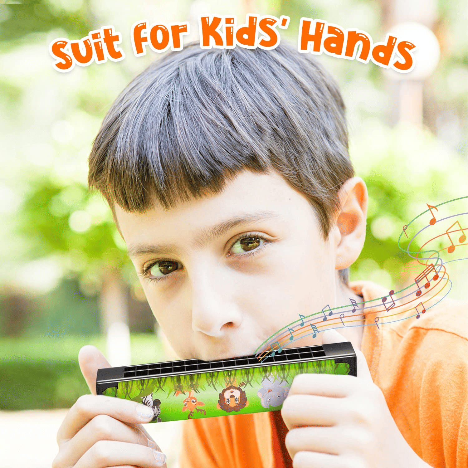 Cartoon Harmonica for Kids 16-Hole Musical Instrument Toy