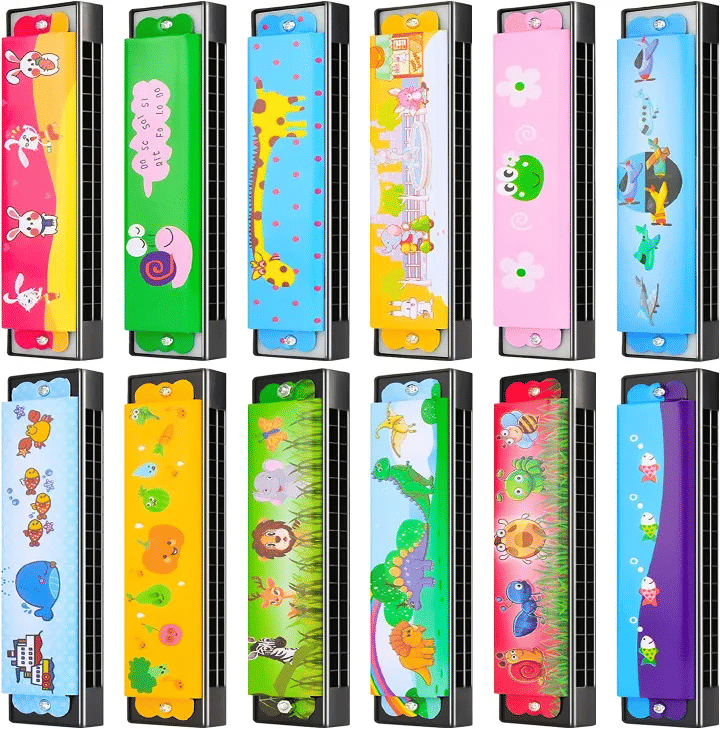 Cartoon Harmonica for Kids 16-Hole Musical Instrument Toy