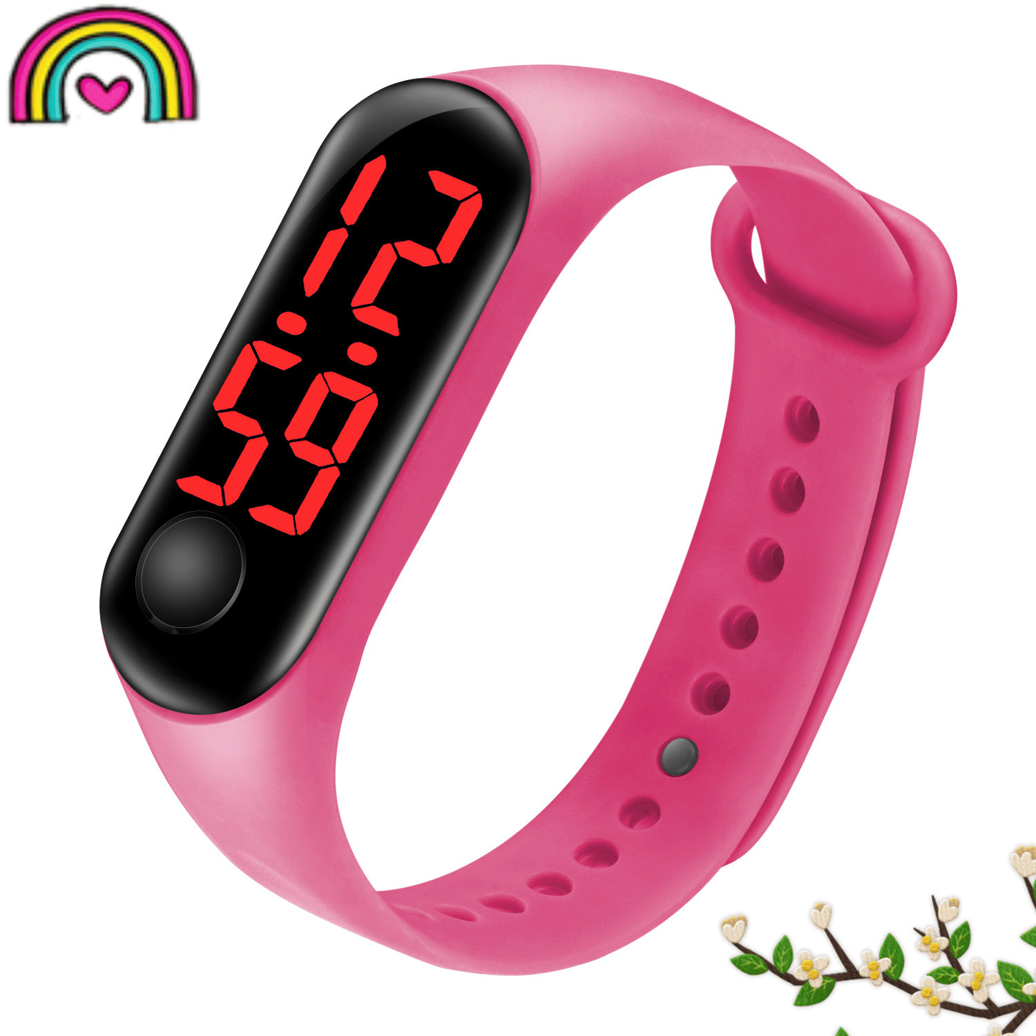 Trendy LED Digital Sports Watch for Kids, Couples, Students, Men, Women