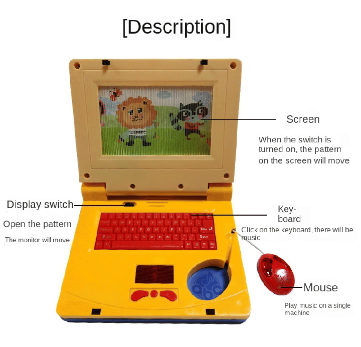 Generic Kids Educational Learning Tablet Reading Machine English Language Toy
