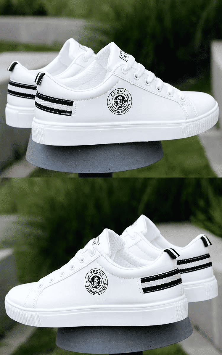 Men's Lightweight Breathable Outdoor Casual Running Sneakers - White