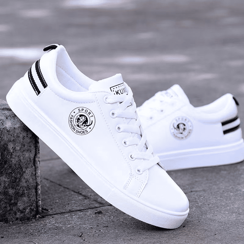 Men's Lightweight Breathable Outdoor Casual Running Sneakers - White