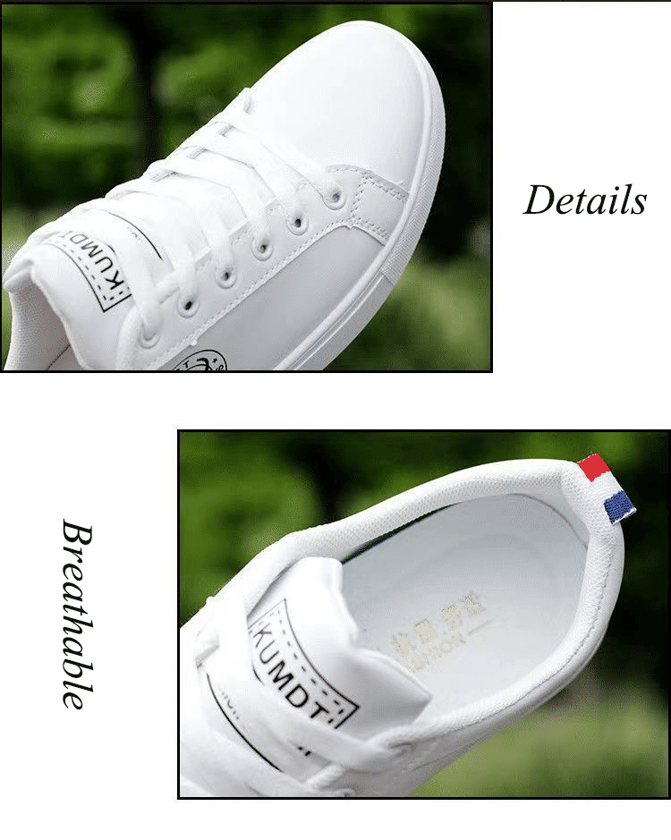 Men's Lightweight Breathable Outdoor Casual Running Sneakers - White