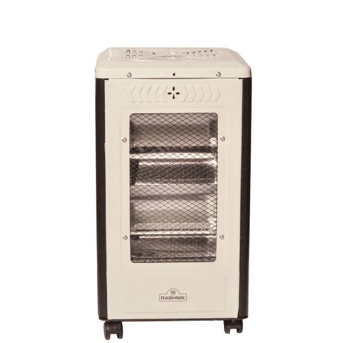 Rashnik RN-2634 Halogen Electric Quartz Heater, 4 Heat Levels, Energy Saving