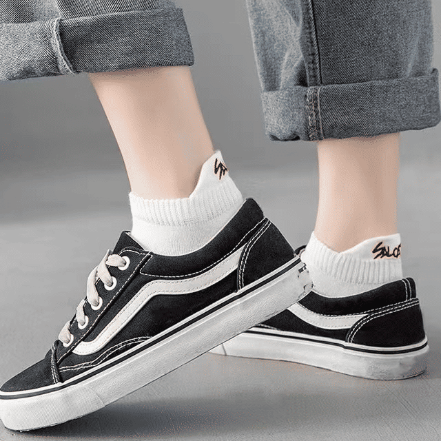 Men's 5-Pair Bright Ankle No-Show Socks: Breathable, Deodorant, Sport & Casual