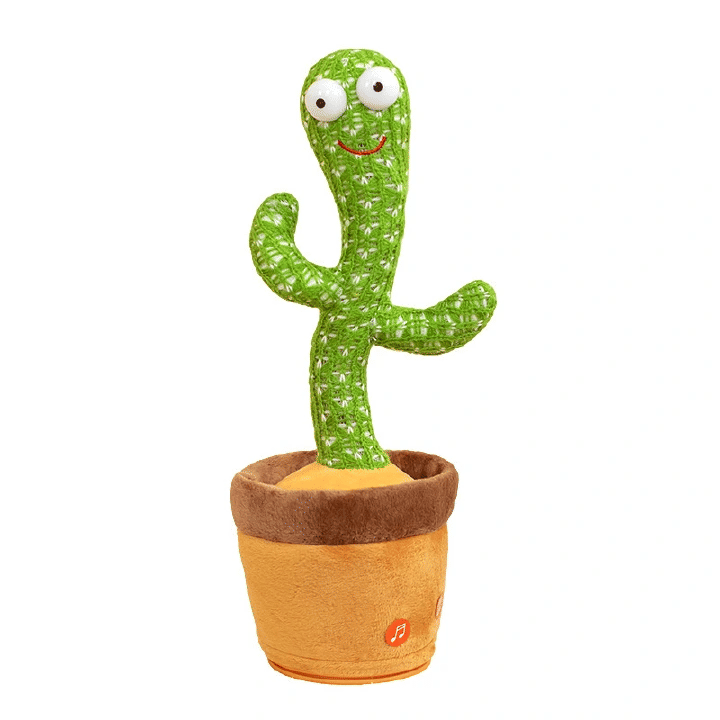 Dancing Cactus Talking Musical Plush Toy 32cm Green