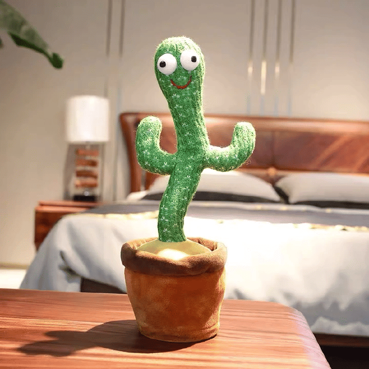 Dancing Cactus Talking Musical Plush Toy 32cm Green