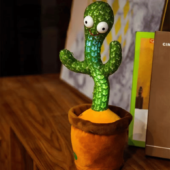 Dancing Cactus Talking Musical Plush Toy 32cm Green