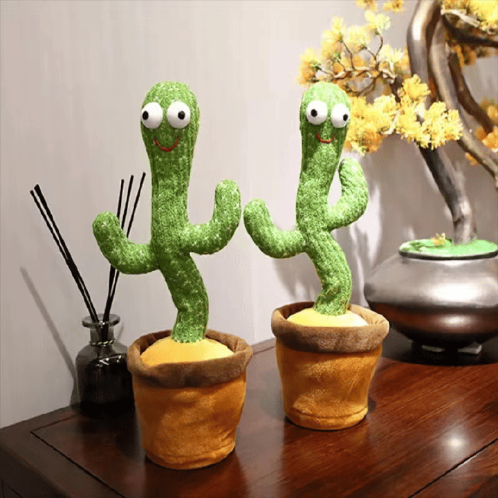 Dancing Cactus Talking Musical Plush Toy 32cm Green