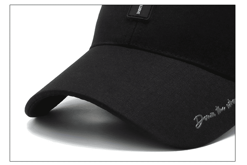 Men's Premium Adjustable Polyester Baseball Cap: Wide Brim, Breathable, Stylish, Outdoor