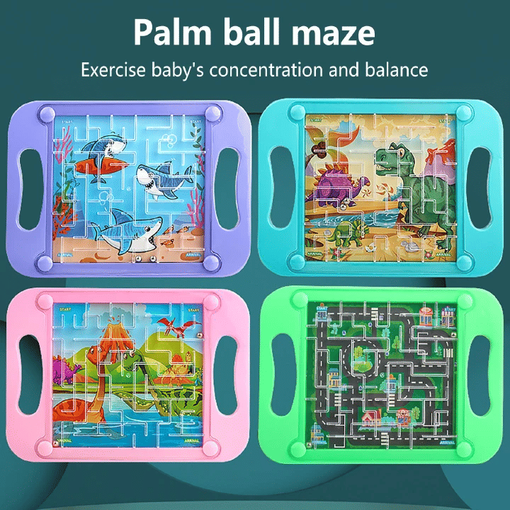 Generic Gravity Balance 3D Maze Ball Montessori Puzzle Toy Mini