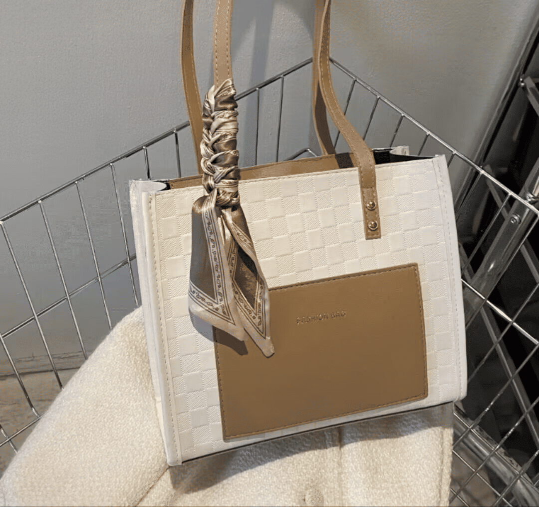 Stylish Khaki Women's Shoulder Bag Messenger Tote - Large Capacity Handbag