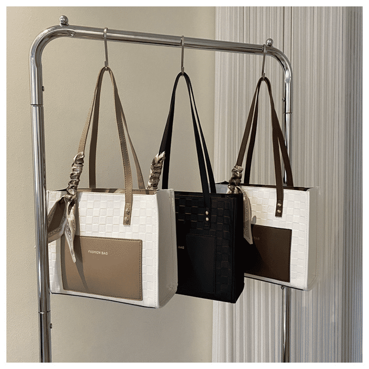 Stylish Khaki Women's Shoulder Bag Messenger Tote - Large Capacity Handbag