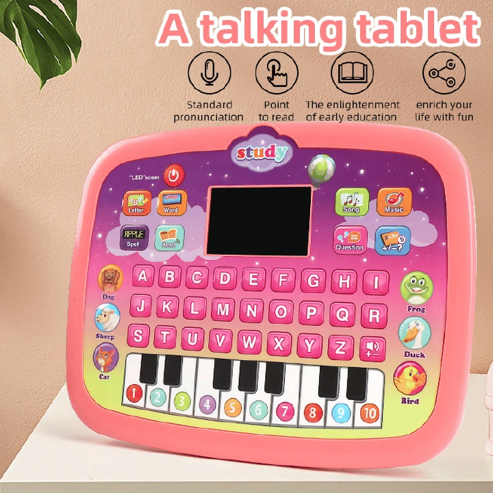 Generic Kids' Electronic Learning Tablet with LED Screen Educational Toy