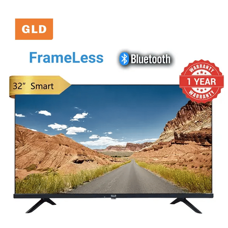 GLD 32-inch Frameless Smart Android LED TV for Netflix & More