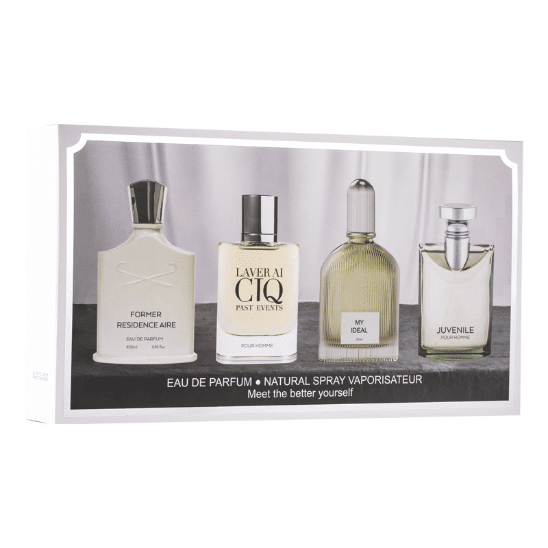 4 PCS Men Perfumes Eau De Parfum Set Long Lasting Fragrance
