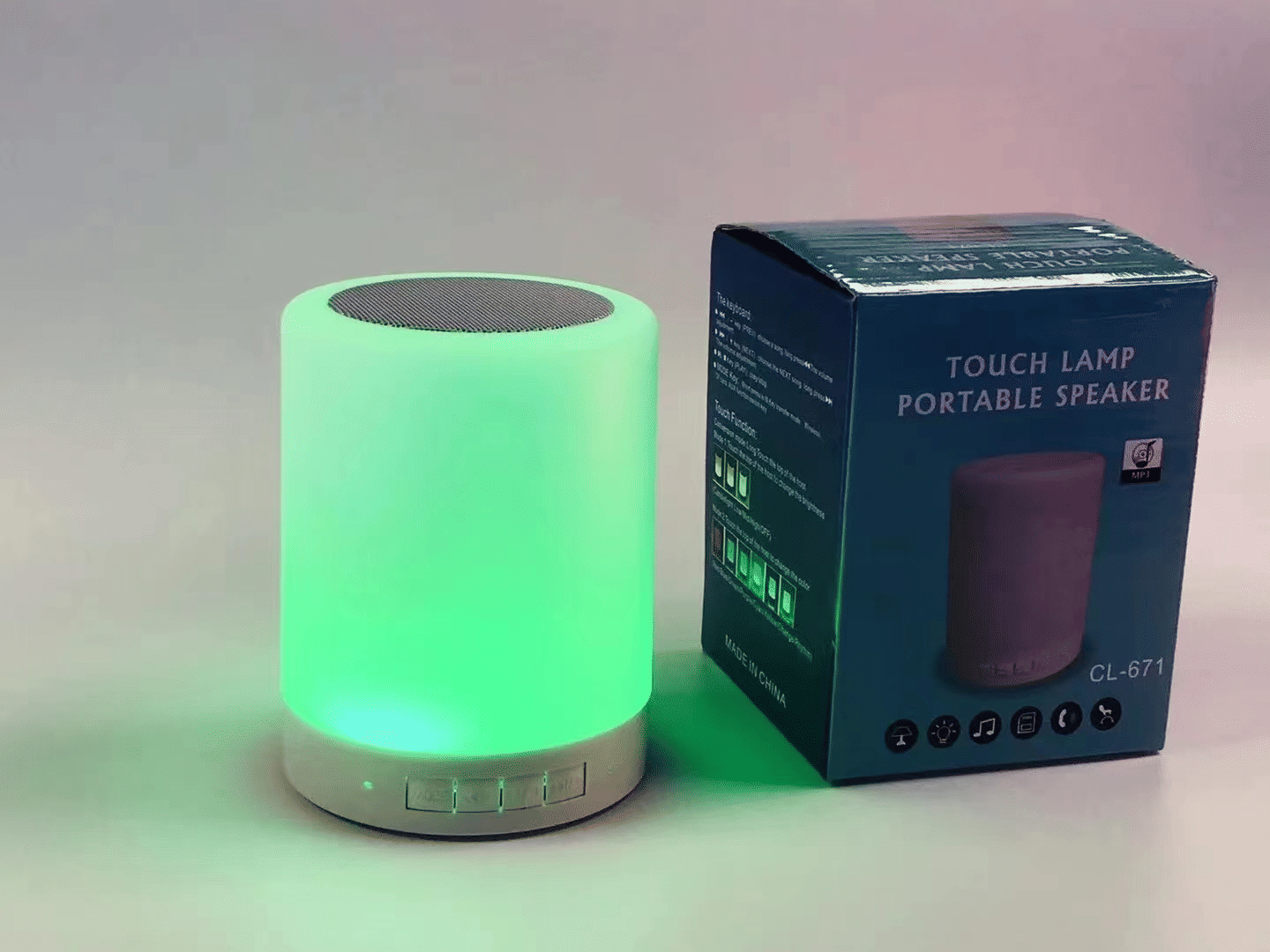 K26 Intelligent Wake-up Light, Touch Control Alarm Clock, White Noise LED Bluetooth Speaker