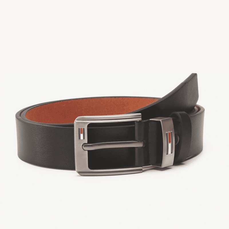 Men's Black Leather Needle Buckle Fashion Belt - Casual Korean Style 120cm