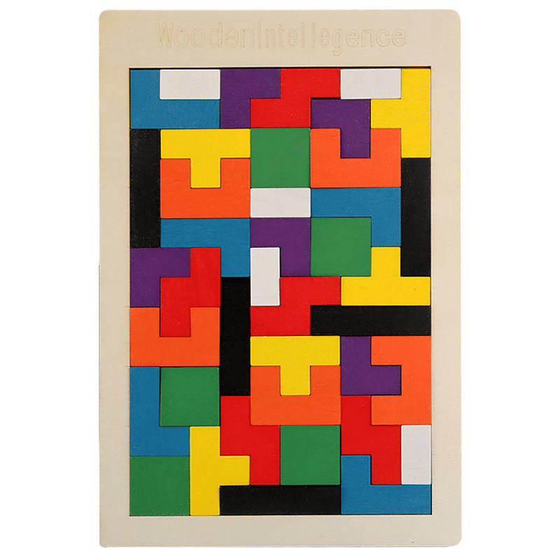 Wooden 3D Tangram Puzzle Brain Teaser Educational STEM Toy