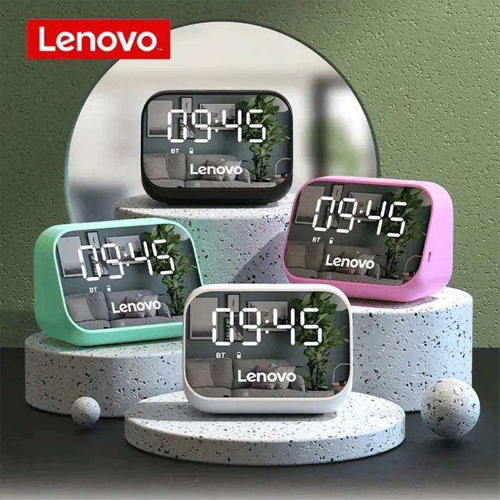 Lenovo ThinkPlus TS13 Portable Wireless Bluetooth Speaker, LED Digital Alarm Clock