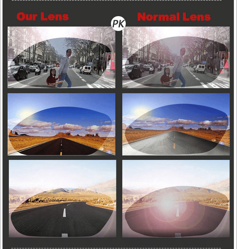 Men's Yellow Lens Anti-Glare Night Driving UV400 Sunglasses Goggles