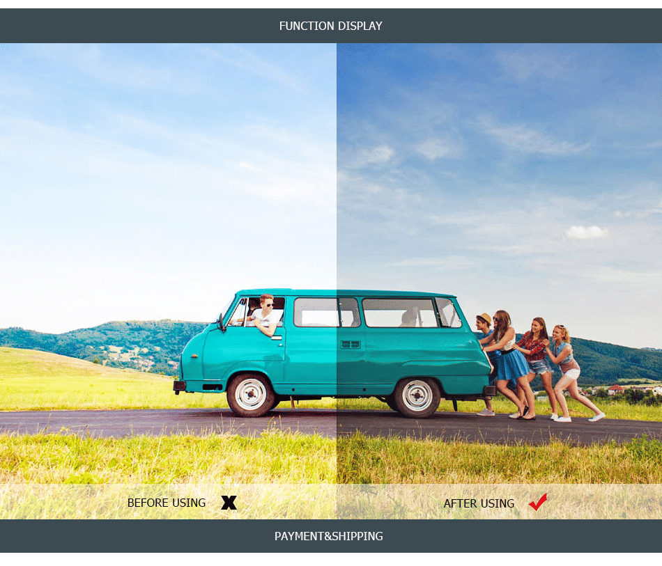 Men's Yellow Lens Anti-Glare Night Driving UV400 Sunglasses Goggles